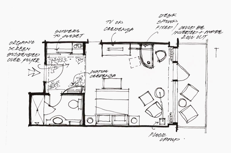 Concept for Guestroom Plan